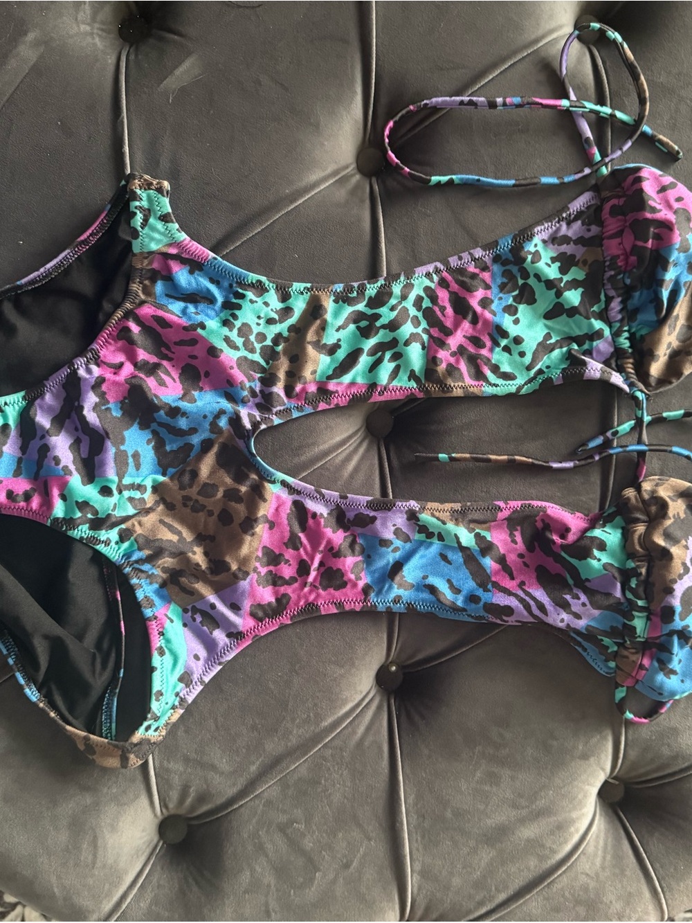 Victoria's Secret Multicolor Animal Print One-Piece Swimsuit